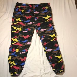 Colorful camo pants